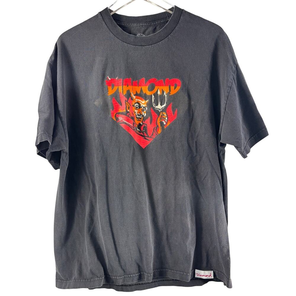 Vintage Diamond Supply Co. See You Soon Devil Double Sided Black Tee Mens XL